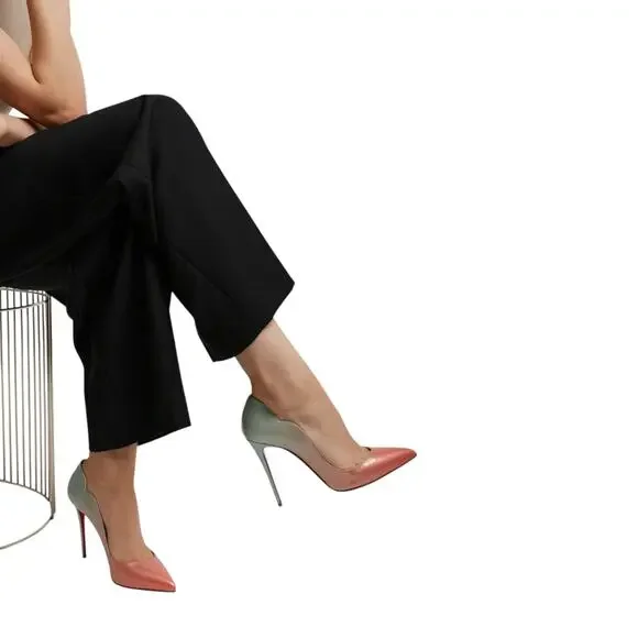 Christian Louboutin Hot Chick Patent Leather Pumps Blush Green EU 38 US 8 - NWB - Picture 3 of 11